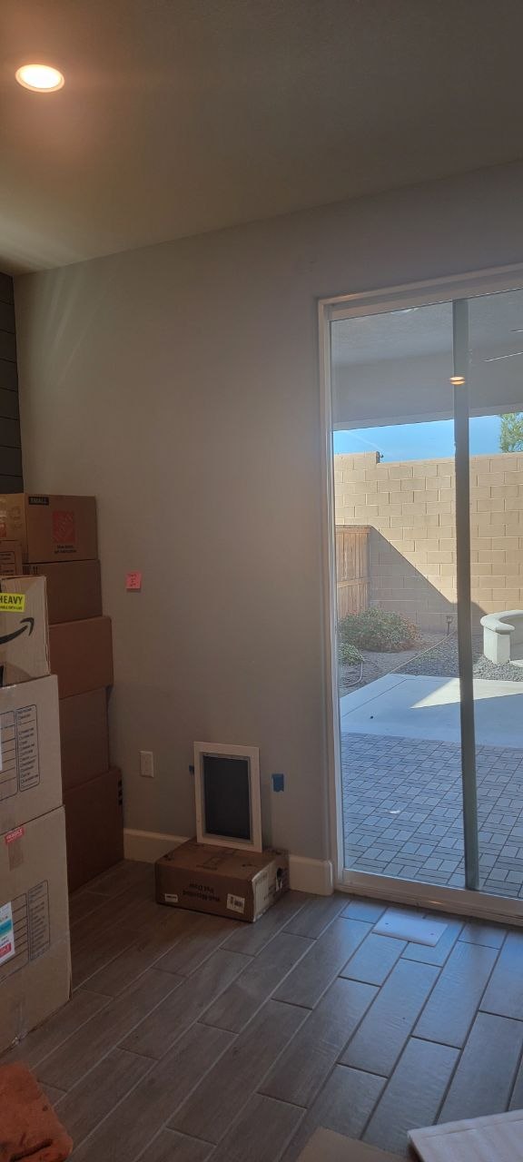 Pet Door Before